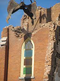 On a Sunday morning in 2010 the historic 1875 Methodist Church was razed to the ground despite attempts to stop the demolition